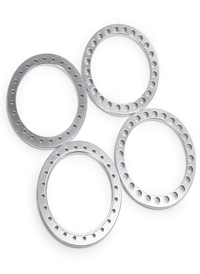 MORFUM 4PCS Aluminum Alloy 1.9" Beadlock Rings Replacement Wheel Rim Beadlock Ring for 1/10 Axial SCX10 90046 TRX4 RC Crawler Car 1.9" Beadlock Wheels Replacement Ring (Silver) - Image 5